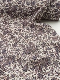 Плательная вискоза Цифр.печать "Восточная муза" цв.лилово-серый, ш.1.5м, вискоза-80%, нейлон-20%, 95гр/м.кв