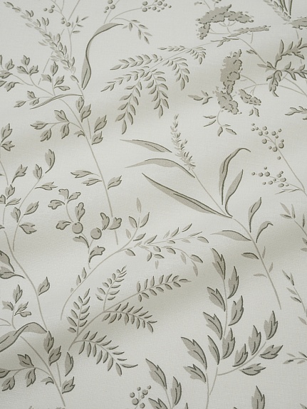 Перкаль "Луговые стебельки" цв.молочно-бежевый, ш.2.2м, хлопок-100%, 105гр/м.кв