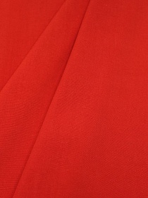 Штапель цв.Красный пионерский, ш.1.45м, вискоза-100%, 110гр/м.кв