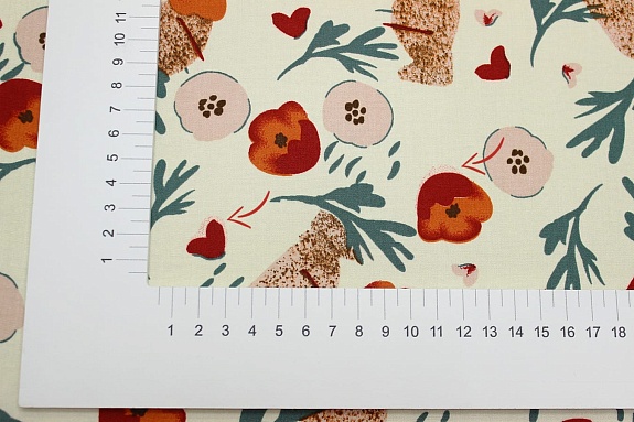 Штапель "Анима" цв.св.бежево-молочный, СОРТ2, ш.1.45м, вискоза-100%, 90гр/м.кв