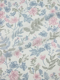 Сатин "Лайза" цв.белый, СОРТ2, ш.2.35м, хлопок-100%, 110гр/м.кв