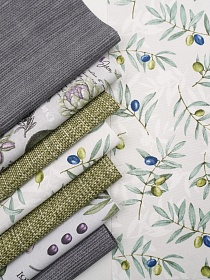 Набор тканей для рукоделия "Рогожка: набор компаньонов №4", 45*45 см, 8 шт