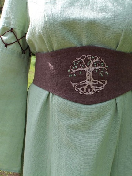 Платье из хлопкольна в цвете фисташковое мороженое