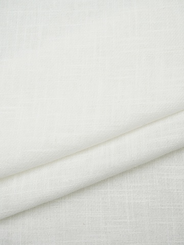 Мерный лоскут(ткань в отрезах)- Крапива Рами (Ramie)-диагональ, цв.Белый, ш.1.4м, крапива-100%,230гр/м.кв