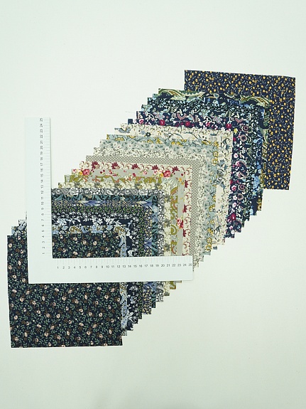 Набор тканей для рукоделия "Импортный хлопок: Архелия", 20*20 см, 25 шт