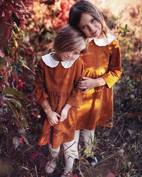 Детские платья из микровельвета Пшено