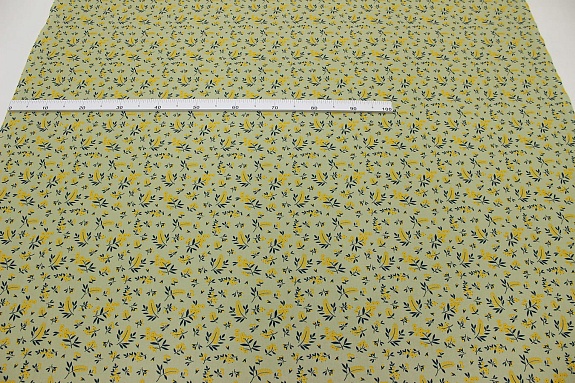Перкаль "Хизер" цв.желтый, ш.1.5м, хлопок-100%, 115гр/м.кв
