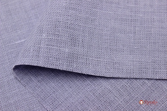 Лен костюмный с эффектом мятости цв.Бледный серо-фиолетовый,, ш.1.45м, лен-100%, 190гр/м.кв