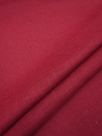Лен костюмный с эффектом мятости цв.Темный красно-бордовый, ш.1.45м, лен-100%, 190гр/м.кв