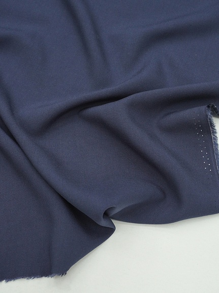 Штапель цв.Темный сине-серый, ш.1.45м, вискоза-100%, 110гр/м.кв 