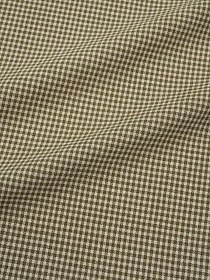 Пестрядь "Мелкая бежевая клетка" цв.хаки, ш.1.45м, хлопок-100%, 145гр/м.кв