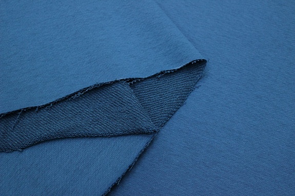 Футер-петля диагональ 3-х нит. цв.Петроль, ш.1.8м, Пенье, хлопок-65%, п/э-35%, 350гр/м.кв