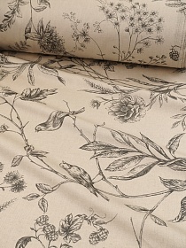 Полулен-Сатин "Летняя сиеста", ш.2.2 м, лен-22%, хлопок-78%, 170гр/м.кв