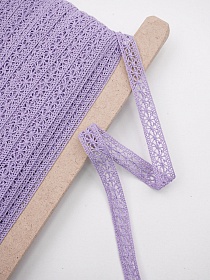 Кружево цв.сиреневый, хлопок-90%, п/э-10%, 15мм, рис.099/27