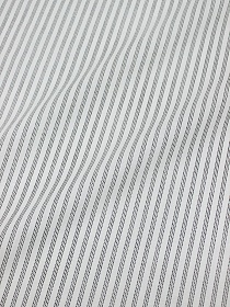 Поплин "Черные полоски в точку на белом", ш.2.2м, хлопок-100%, 110гр/м.кв