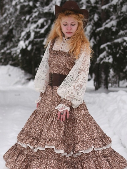 Платье из импортного хлопка "Лесана"