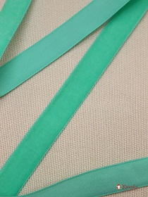 Лента бархатная цв.Мятно-зеленый, ш.16мм, полиэстер-100%