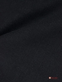 Микровельвет с эластаном цв.Черный с серым оттенком, ш.1.48м, хлопок-70%, эластан-30%, 280гр/м.кв