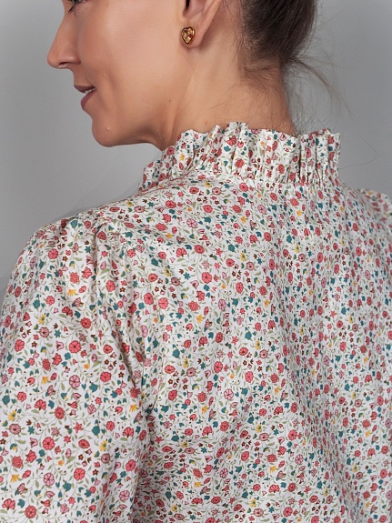 Блуза из импортного хлопка "Летний каприз" 