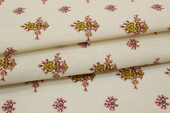 Рогожка "Васама" цв.ванильно-абрикосовый, ш.1.5м, хлопок-100%, 160гр/м.кв