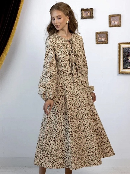 Уютное платье из теплого хлопка