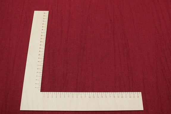 Хлопколен винтаж (жгутовое окрашивание) цв.Бордовый с терракотовым оттенком, ш.1.5м, лен-15%, хл-85%