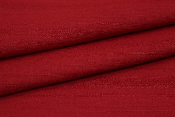 Фактурный хлопок "Рельефные полоски" цв.винтажный красно-бордовый, ш.1.46м, хл-100%, 110гр/м.кв