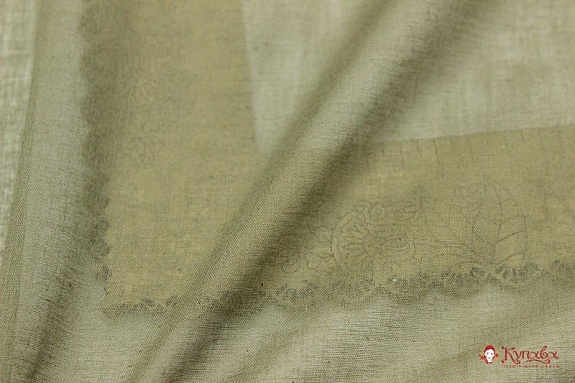Батист цв.Оливковый хаки, ш.1.5м, хлопок-100%, 60гр/м.кв