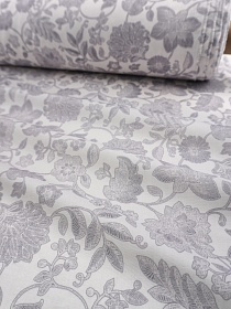 Муслин Премиум двухслойный гладкий "Заколдованные цветы", ш.2.5м, хлопок-100%, 120гр/м.кв