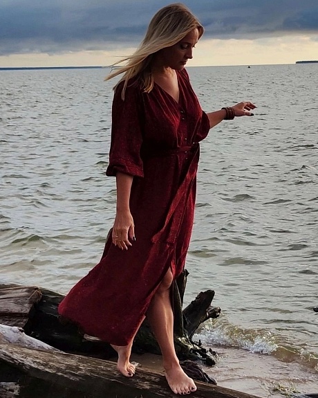 Яркое платье из штапеля Премиум "Кукольная нежность"