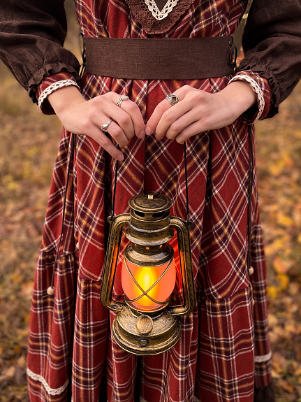 Платье из Фуле "Клетка"