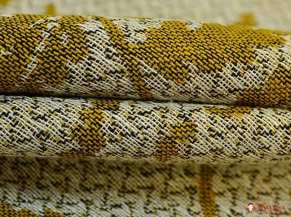 Лен декоративный "Папоротник", ш.1.60 м, лен-87%, хлопок-13%, 350 гр/м.кв