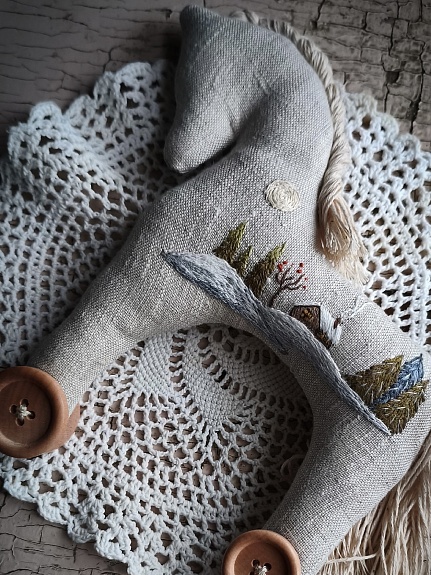 Льняная лошадка