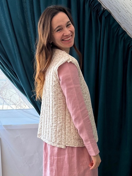 Жилет из хлопкольна с вискозой "Милли"