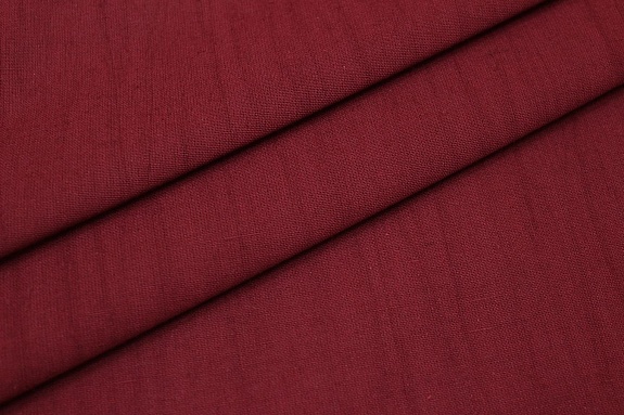 Хлопколен винтаж (жгутовое окрашивание) цв.Бордовый, ш.1.5м, лен-15%, хлопок-85%, 200гр/м.кв