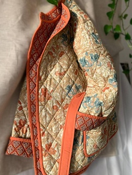 Стеганый жакет из импортного хлопка "Восточный витраж"