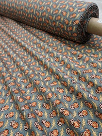 Импорт. хлопок "Хелен" цв.серо-синяя дымка, ш.1.45м, хлопок-100%, 100гр/м.кв