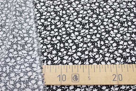 Штапель "Вайорика" цв.черный, СОРТ2, ш.1.42м, вискоза-100%, 90гр/м.кв