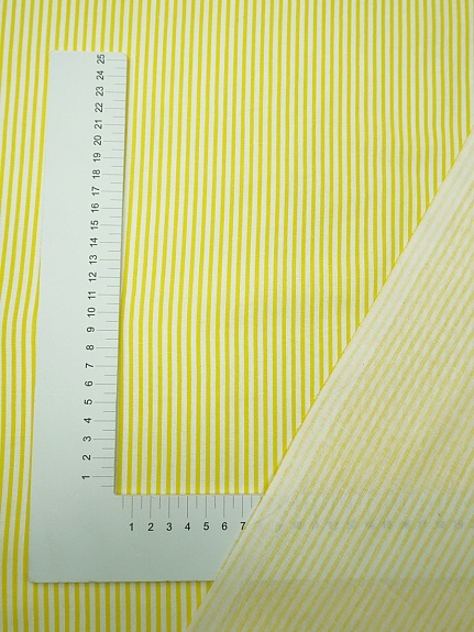 Бязь "Солнечно-желтая полоска", СОРТ2, ш.1.5м, хлопок-100%, 110гр/м.кв