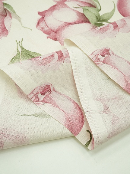 Бязь "Роскошные бутоны"(крупные цветы), (комп), ш.2.2м, хлопок-100%, 140гр/м.кв