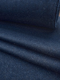 Шерсть пальтовая двухсторонняя цв.Чернильно-синий, ш.1.5м, шерсть-78%, п/э-22%, 380гр/м.кв