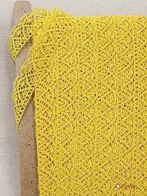 Кружево цв.желтый, ш.30мм, хлопок-90%, п/э-10%, рис.024/29