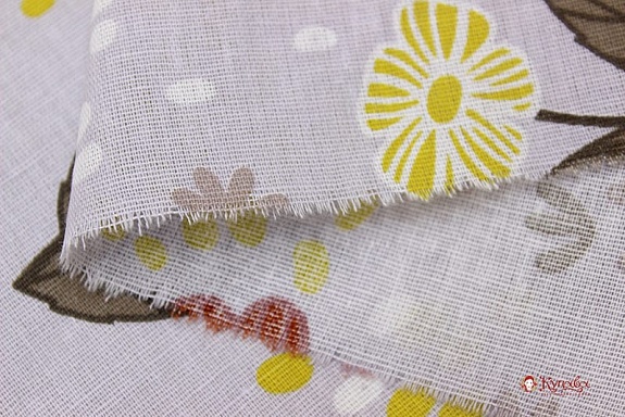 Бязь "Восторг - цветы", (комп), ш.2.2м, хлопок-100%, 120гр/м.кв