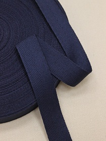 Лента киперная цв.чернильно-синий, ш.22мм, хлопок-100%#021768