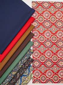 Набор тканей для рукоделия "Импортный хлопок: Восточные арабески", 45см*30см, 10шт