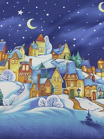 Рогожка "Сказочная зима", ш.1.5м, хлопок-100%, 160гр/м.кв