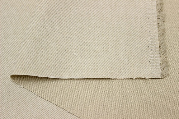 Мерный лоскут(ткань в отрезах - Джинс с ворсом цв.Св.телесно-желтый, ш.1.5м, хлопок-100%, 330гр/м.кв