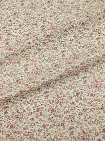 Импорт. хлопок "Леона" (цветы темно розовые), ш.1.45м, хлопок-100%, 105гр/м.кв