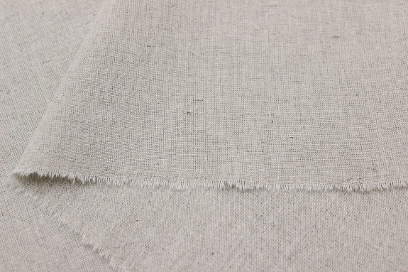 Полулен с эффектом мятости цв.Суровый, ш.2.05м, лен-30%, хлопок-70%, 155гр/м.кв