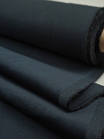 Микровельвет Мини цв.Черный с чернильным оттенком, ш.1.45м, хлопок-100%, 140гр/м.кв